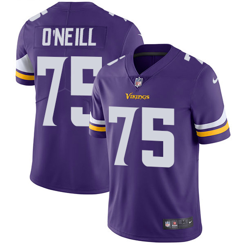 Minnesota Vikings #75 Limited Brian O Neill Purple Nike NFL Home Men Jersey Vapor Untouchable